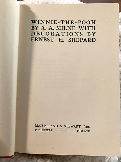 Winnie The Pooh by A.A. Milne