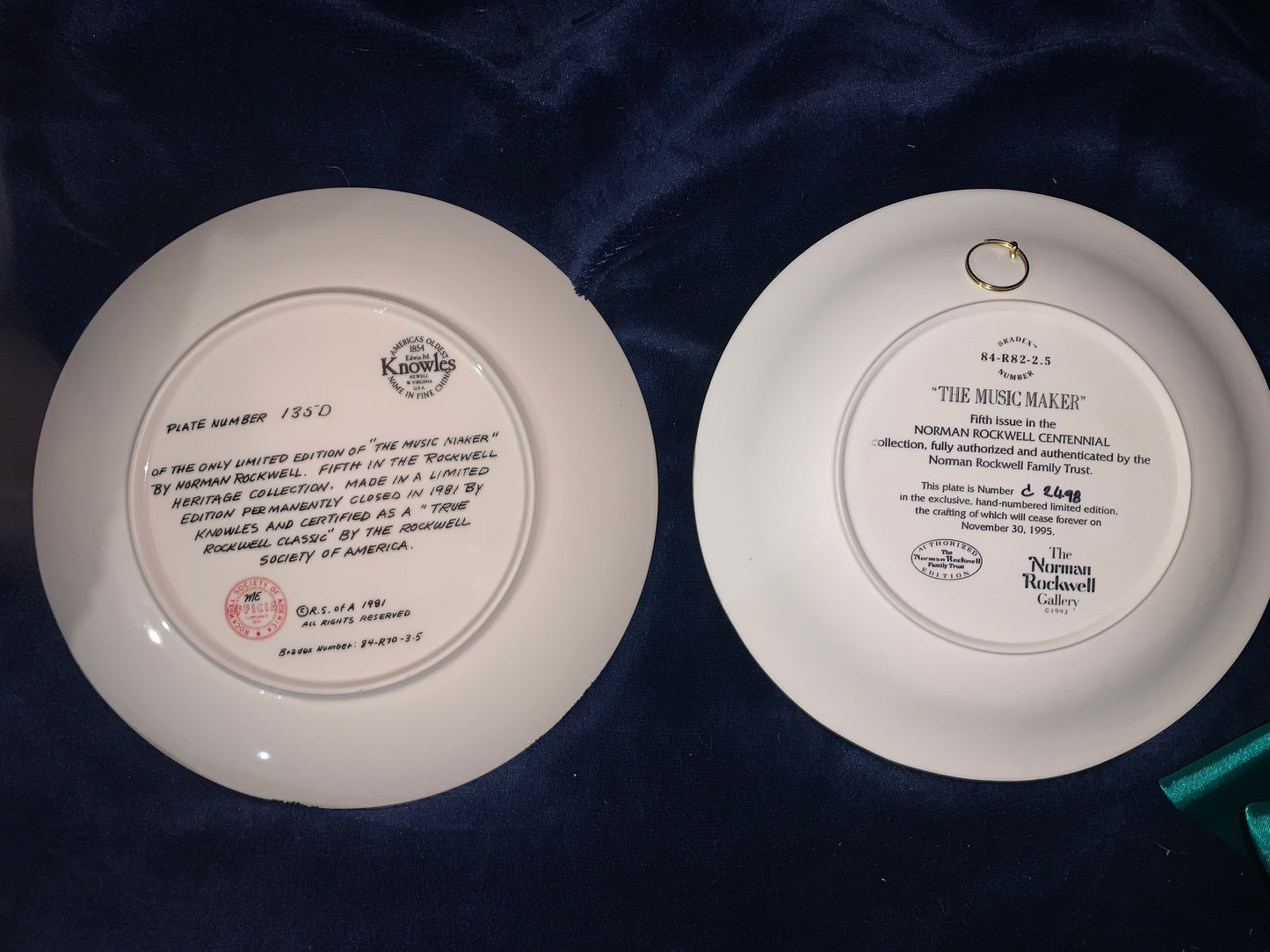 “THE MUSIC MAKER" by Norman Rockwell (1981) Limited Edition. PLATE# 135D!